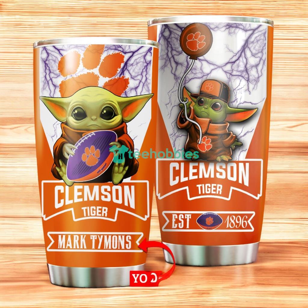 Personalized Clemson Tiger Stainless Steel Tumbler
