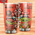 Personalized Cleveland Browns Yoda Stainless Steel Tumbler