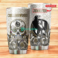 Personalized Cllwood Skull Stainless Steel Tumbler