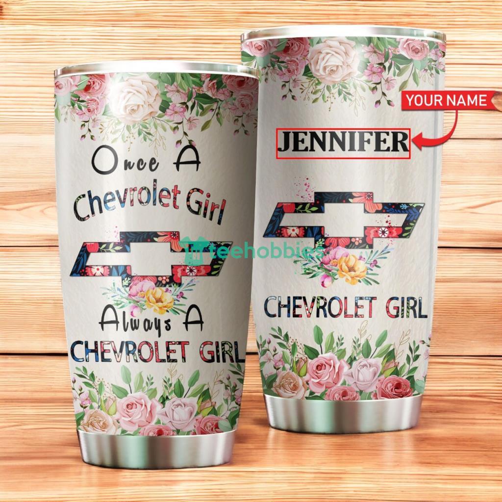Personalized Cvlet Flower Stainless Steel Tumbler