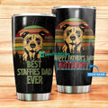 Personalized Dog Dad Staffies Stainless Steel Tumbler