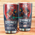 Personalized Sydney Roosters Mascot Stainless Steel Tumbler