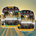 Pittsburgh Penguins Logo Brand Pine Tree Christmas Pattern Christmas Ugly Sweater