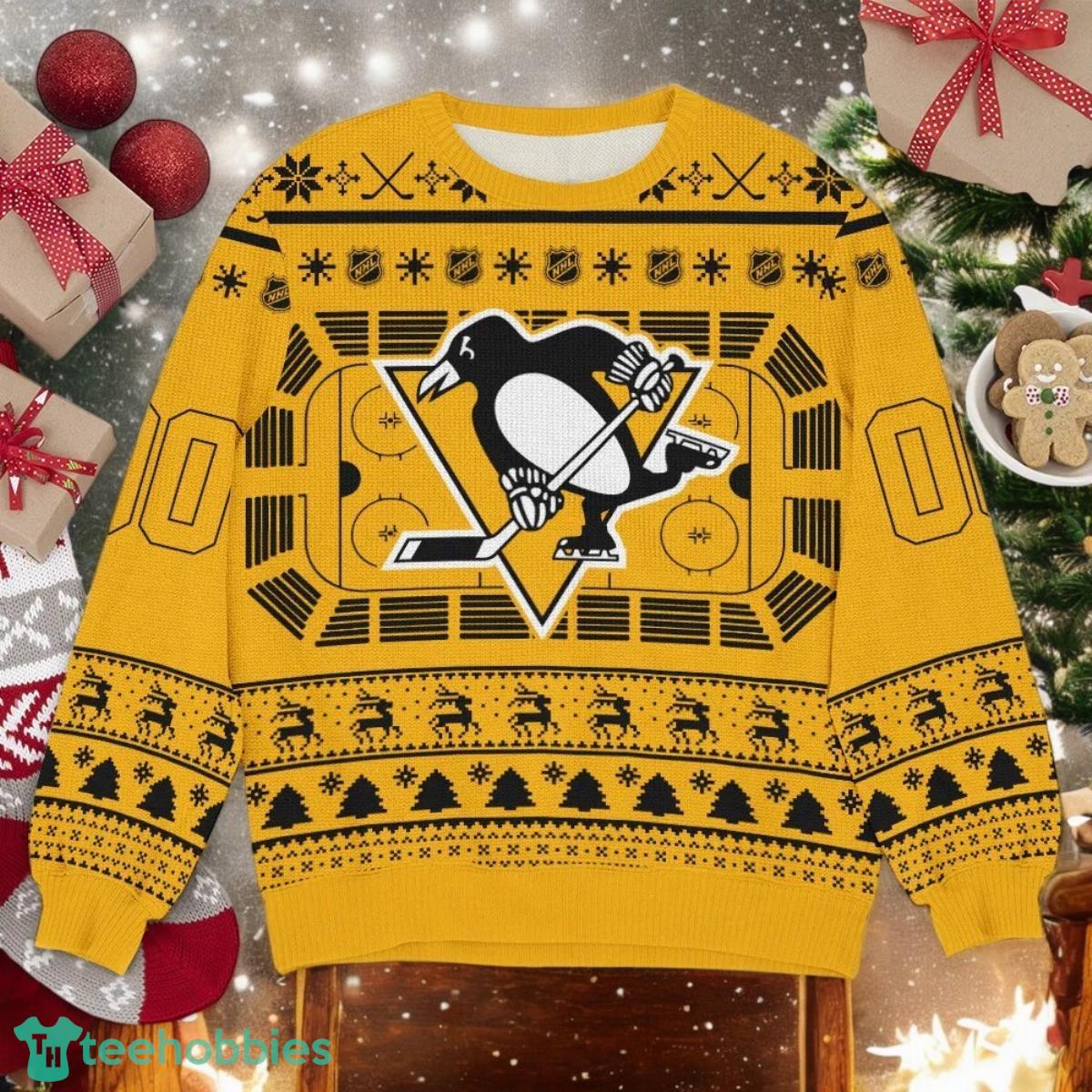 Pittsburgh Penguins NHL Ugly Christmas Sweater Team Holiday Christmas Gift