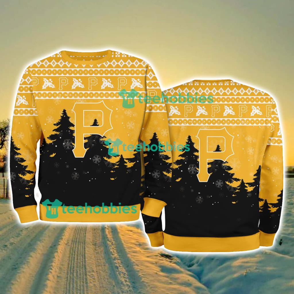 Pittsburgh Pirates MLB Knitting Pattern Christmas Tree Pine Happy Ugly Sweater Merry Chistmas