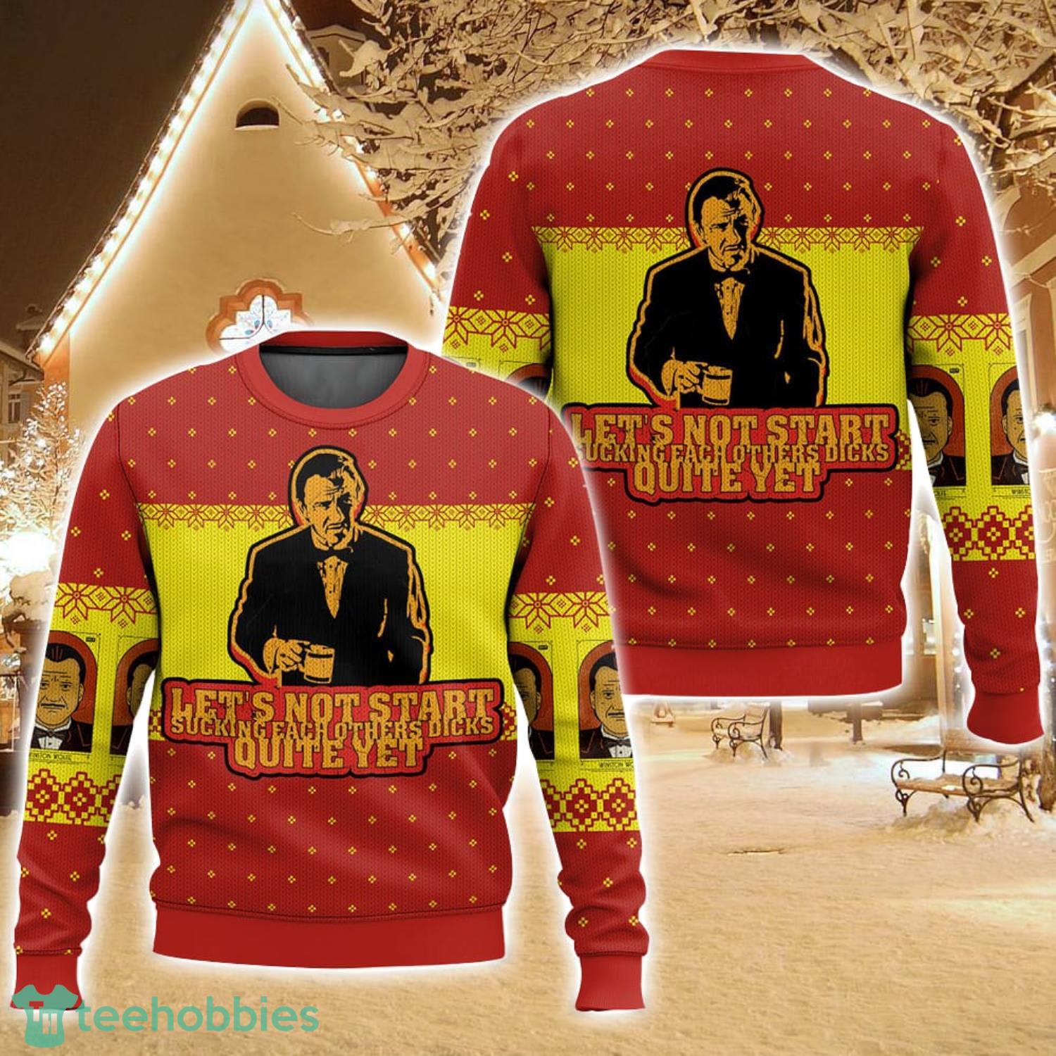 Pulp Fiction, Winston Wolf Christmas Ugly Christmas Sweater For Men And Women Christmas Holiday Gift Family Gift