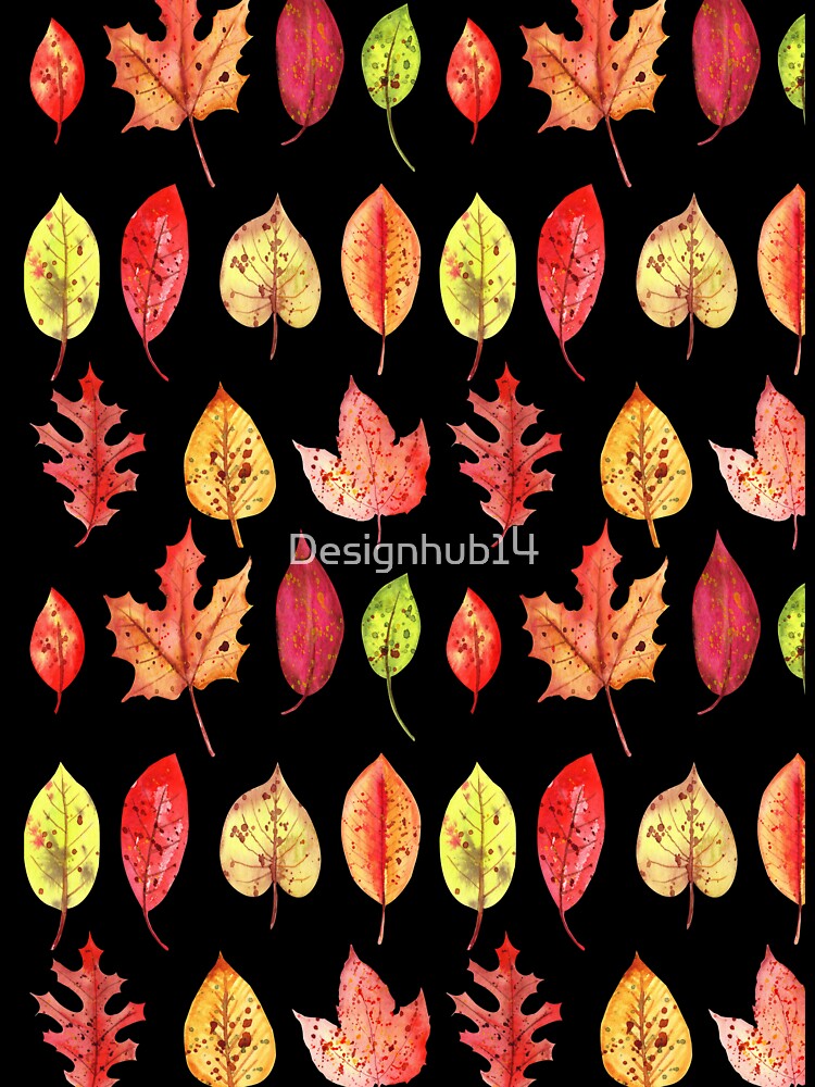 Autumn leaves pattern by Designhub14