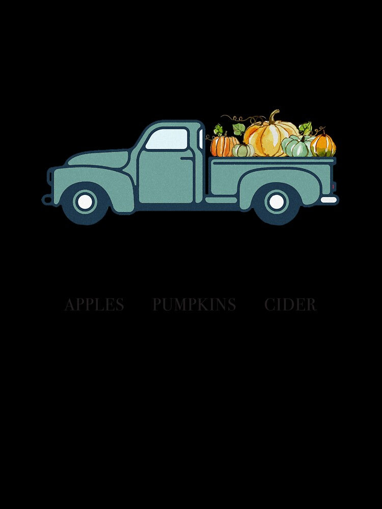 Vintage Fall Truck Pumpkin Patch Happy Fall Vibes Autumn Aesthetic Pumpkin by happyfarmhouse