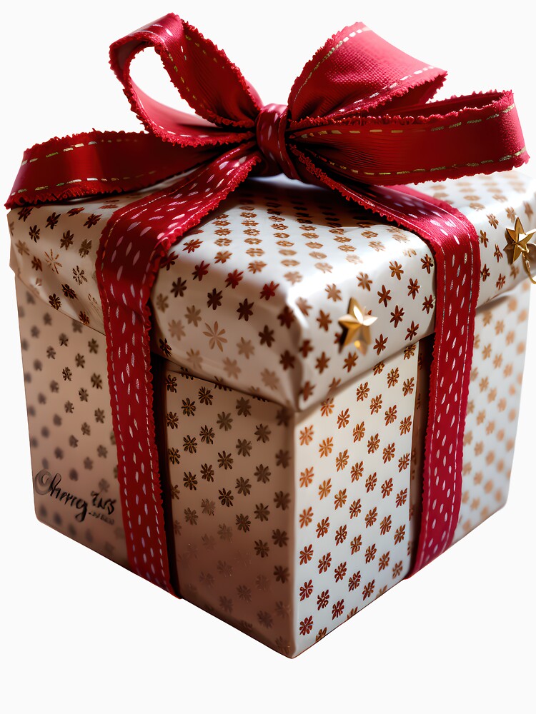 Red Ribbon Holiday Gift Box by christmas-xmas