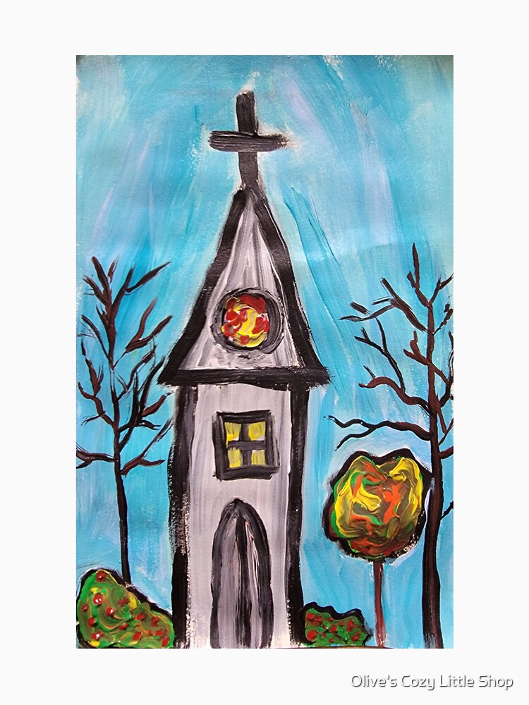 Winter Church by Olive's Cozy Little Shop