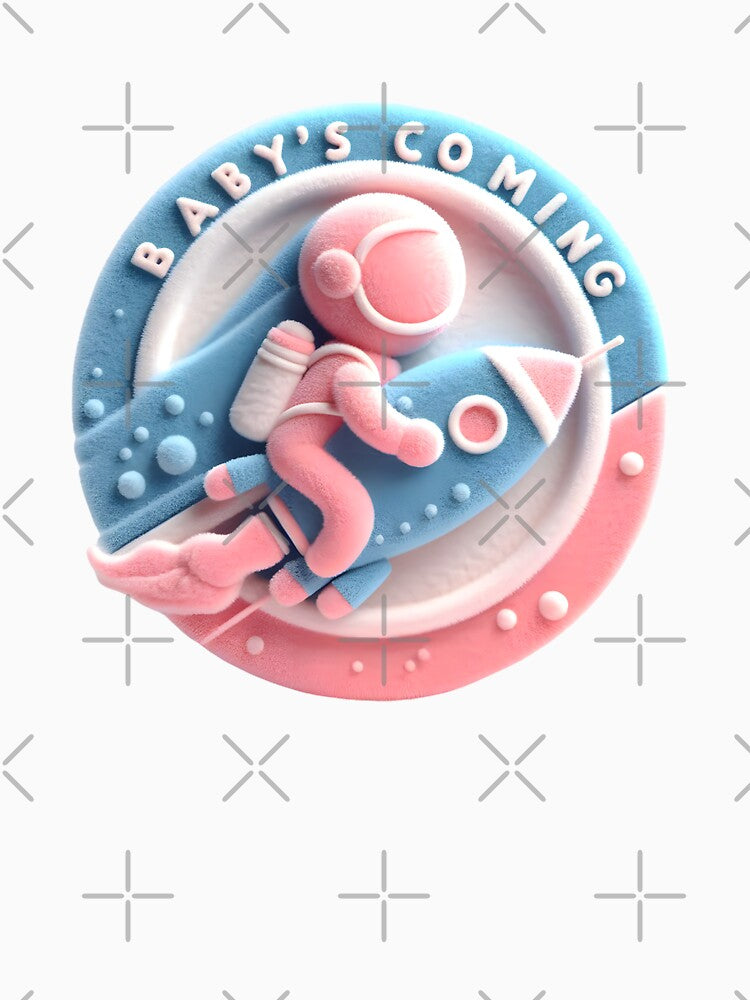Baby's Coming Announcement - Spacecraft Themed Baby Announcement by StyLeHi