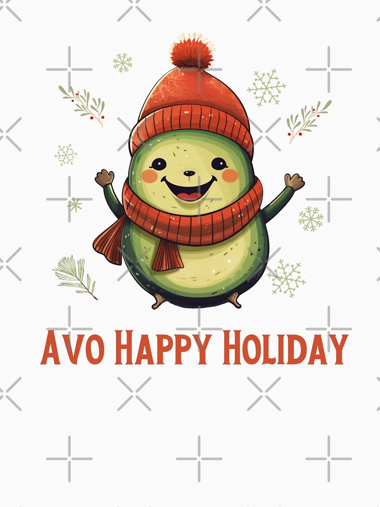 Avocado Holiday Greetings: Avo Happy Holiday by minjagoods