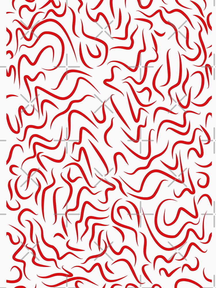Groovy 70's patter aesthetic red + blue by Ray Sánchez