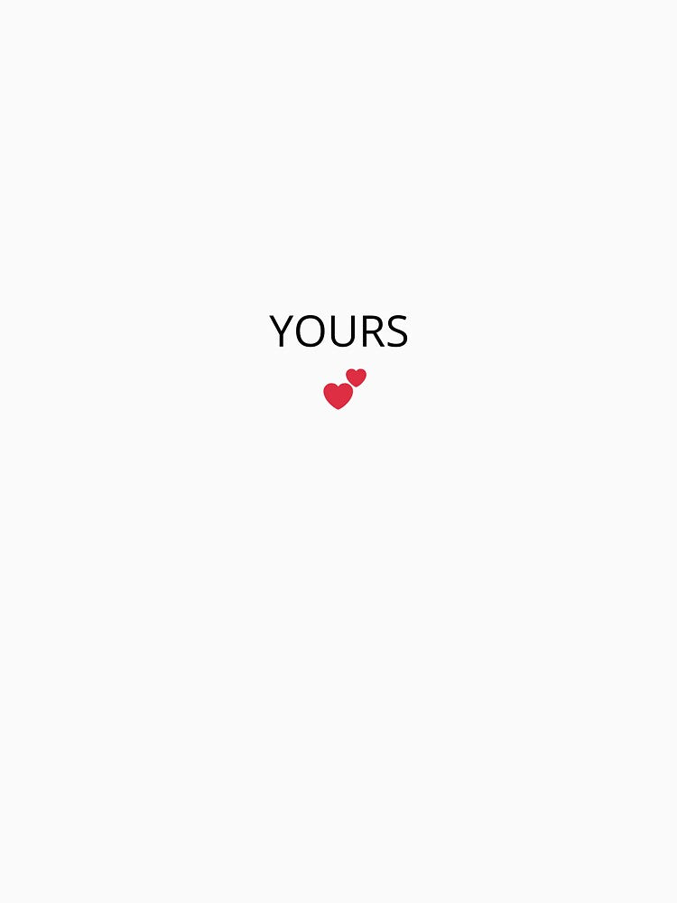 Yours? Matching Couple T-Shirt – Romantic Love Gift for Couples by DuoVibe