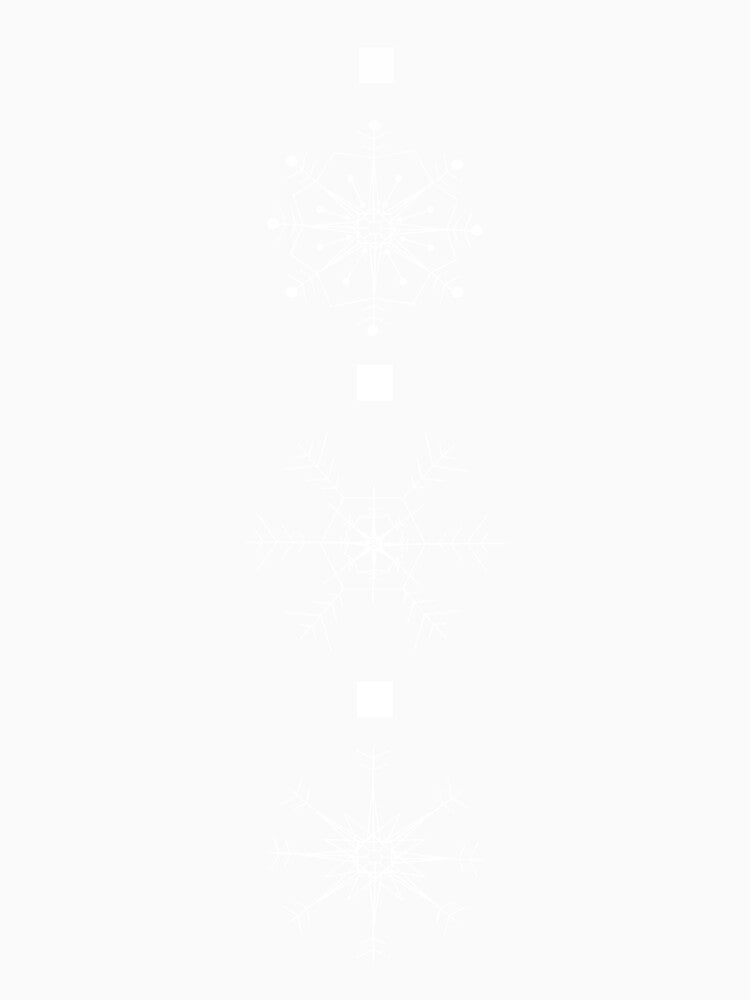 FALLING SNOW - Xmas Snowflake Pattern (Red and White) by CoraDaffodil