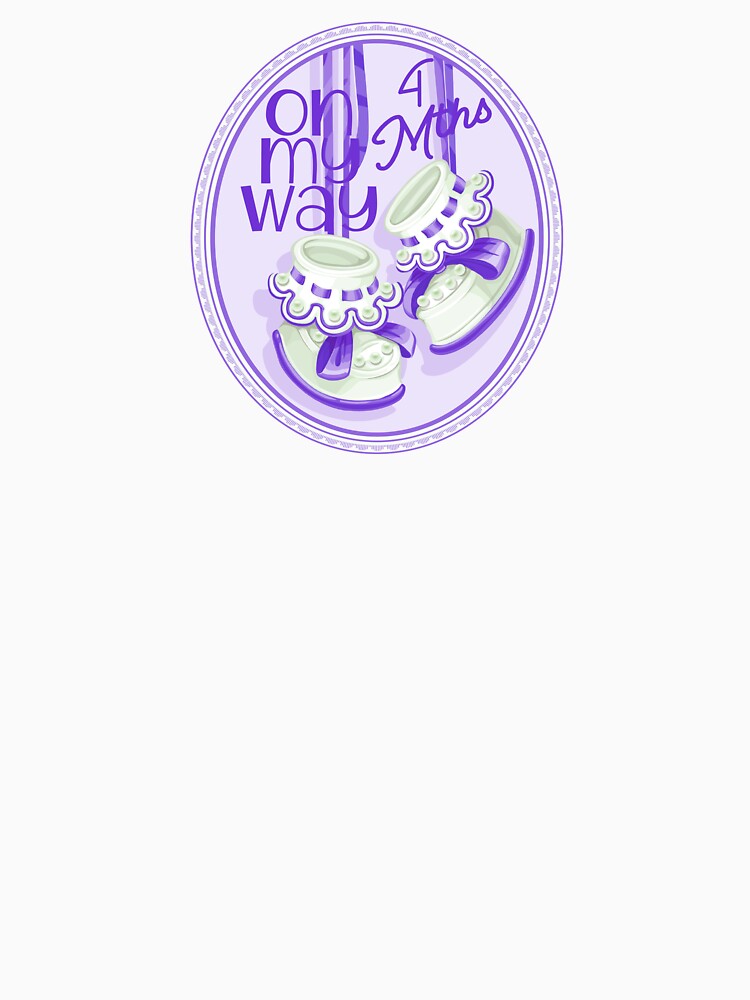 “On My Way - 4 Mths” Purple (Incl. Maternity & Baby Wear) by PawsitiveMum