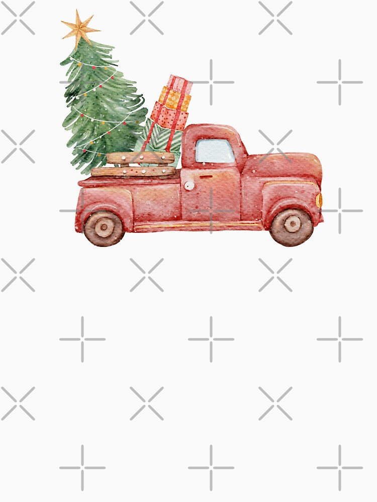 Red Truck.  Christmas.  Christmas Tree.  Holiday by RoyalTacoBelle
