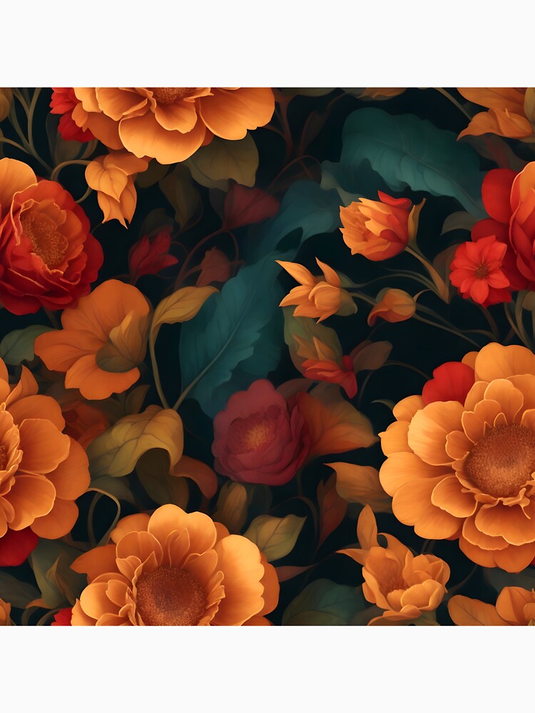 Vintage Fall Blooming Flowers by celartinspire