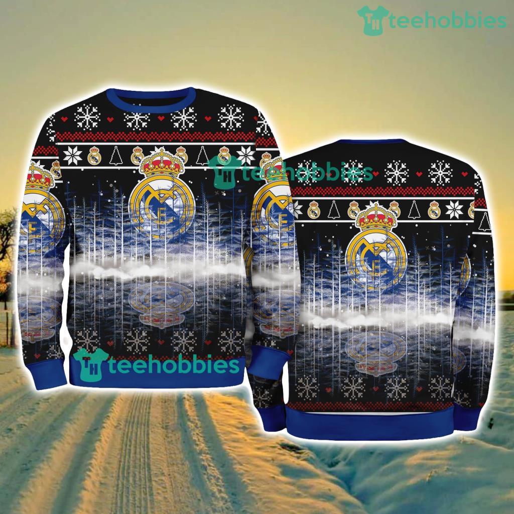Real Madrid Pine Christmas Ugly Sweater New Style Best Gift For Fans