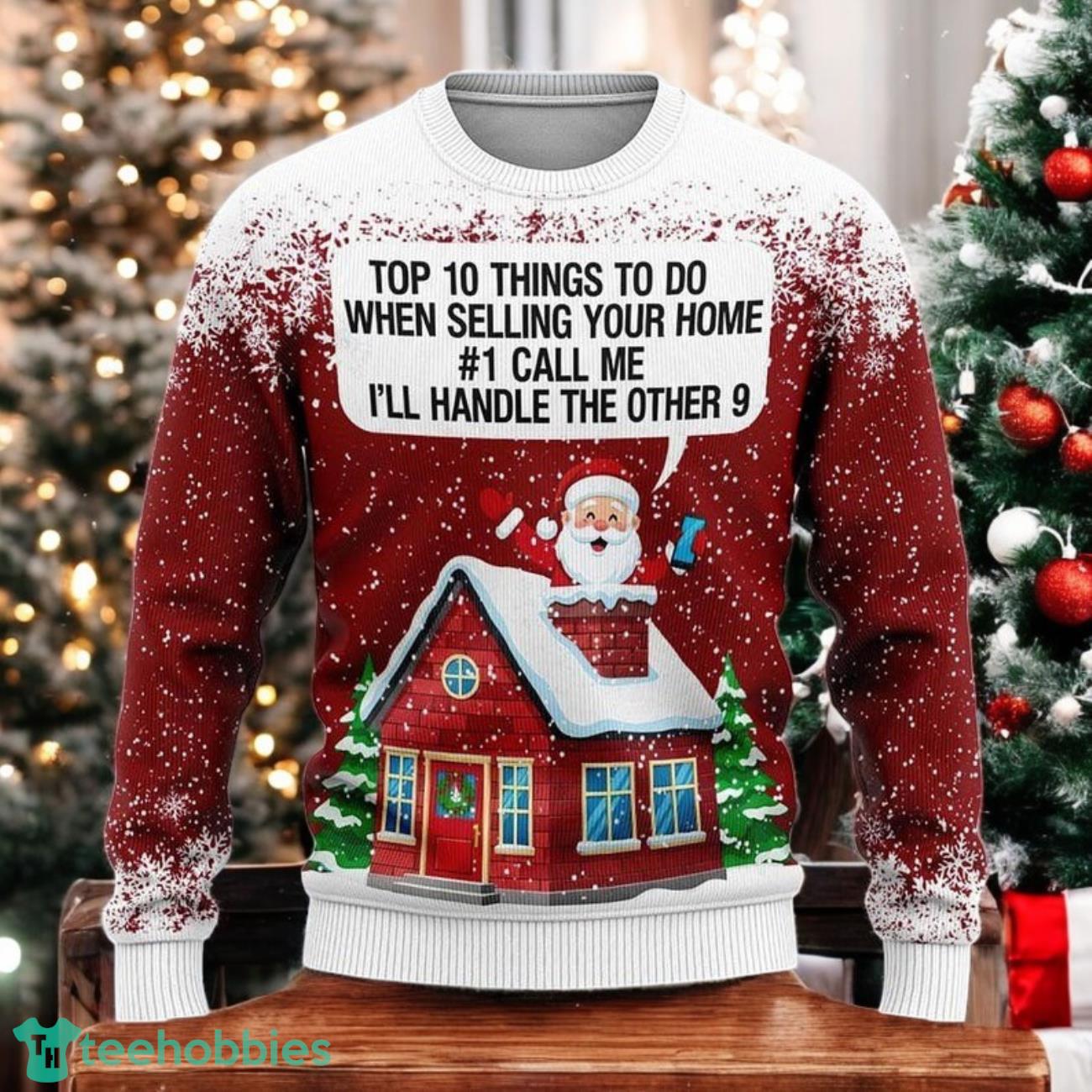 Realtor Christmas Ugly Sweater Funny Real Estate Agent Holiday