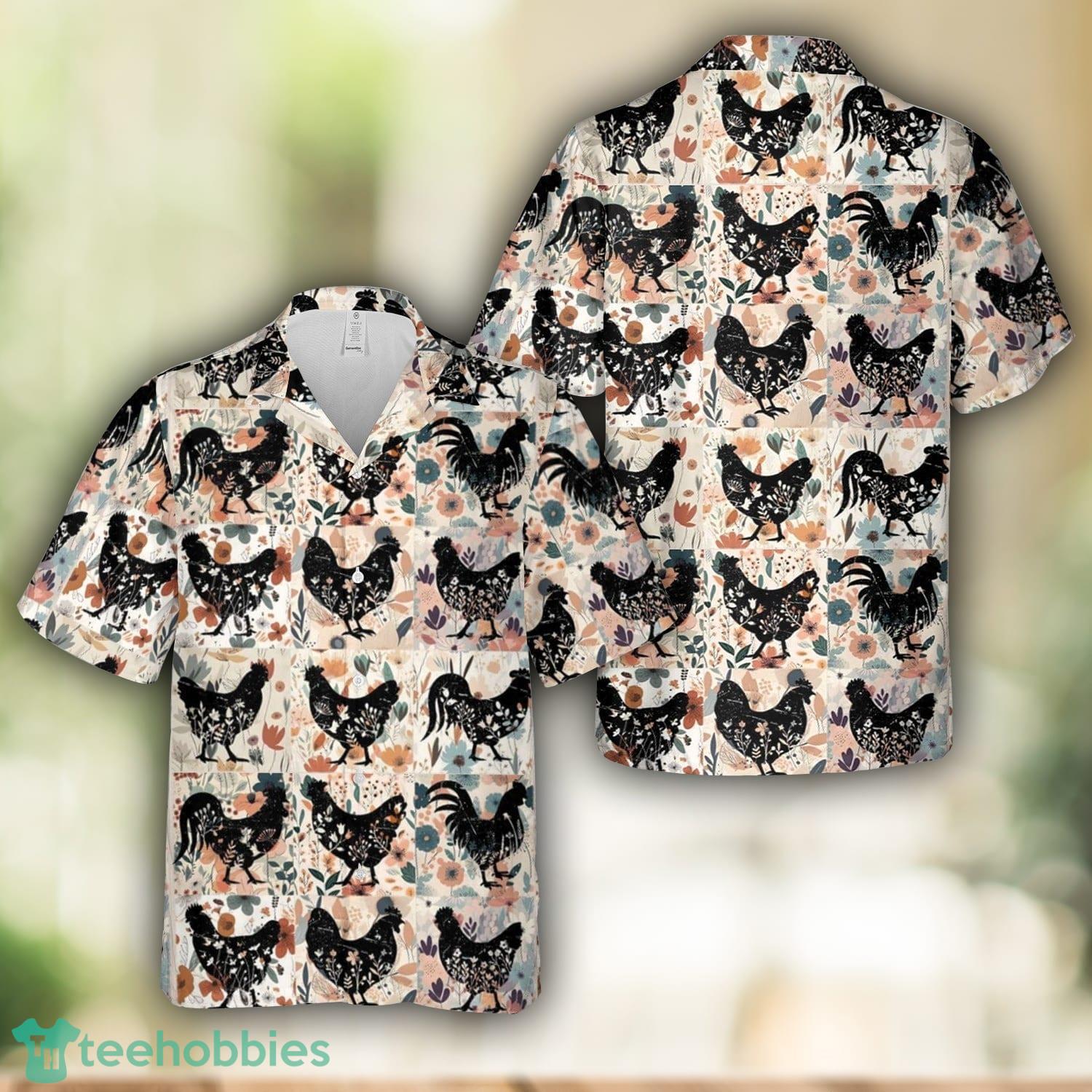 Retro Boho Chicken Hawaiian Shirt Beach Shirt