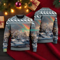 Rockwell B-1 Lancer American Airlines Christmas House Under The Rainbow Ugly Sweater For You