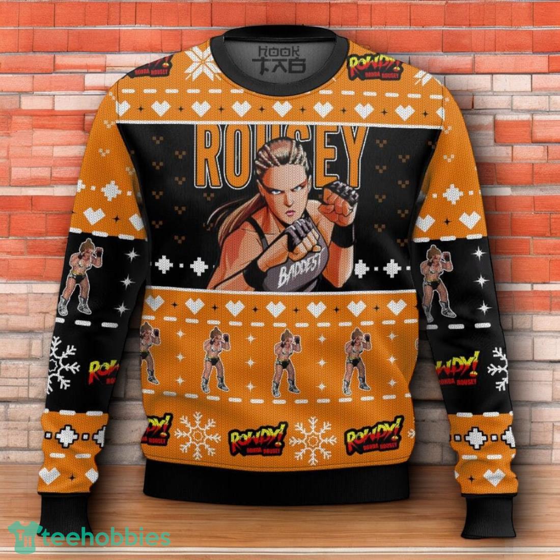 Ronda Rousey Ugly Christmas Sweater 3D Design For Men Women