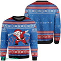 Santa Claus Deer Christmas Sweatshirt Festive Holiday Ugly Christmas Sweater For Men And Women