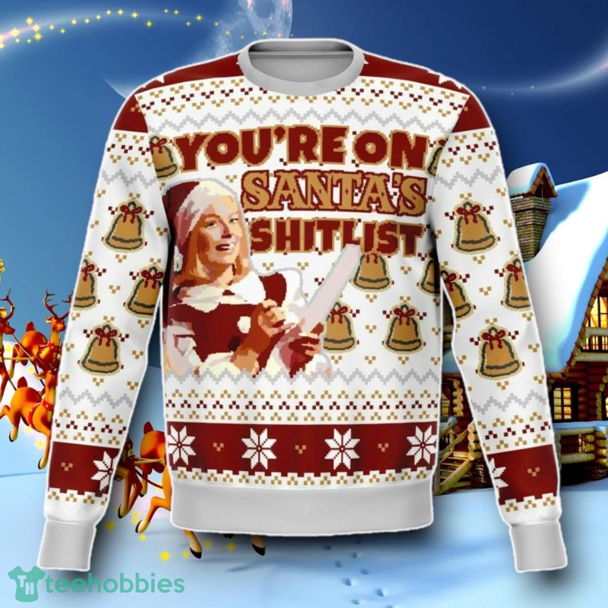Santa Sht List Dank Ugly Christmas 3D Sweater Special Gift