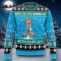 Saturday Night Live Matt Foley What Do You Wanna Do With Your Life Ugly Christmas Sweater Special Gift