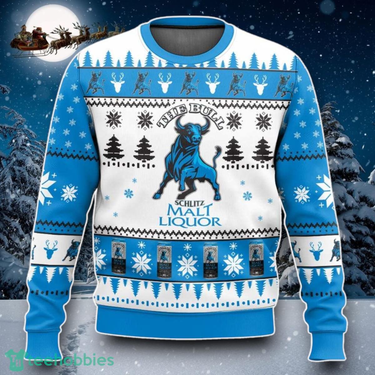 Schlitz Malt Liquor 3D Sweater Christmas Gift Ugly Christmas Sweater Special Gift