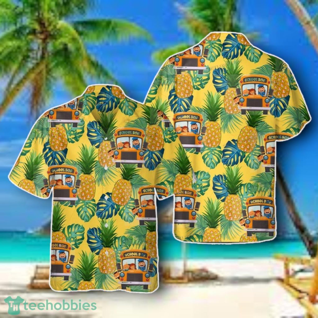 School Bus Driver Beach Holiday Unisex Summer Hawaiian Shirt Style Gift