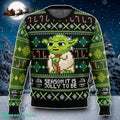 Season It Is Jolly To Be Yoda Ugly Christmas Sweater Special Gift
