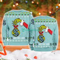 Seattle Kraken Grinch Hand Ugly Christmas Sweater 3D