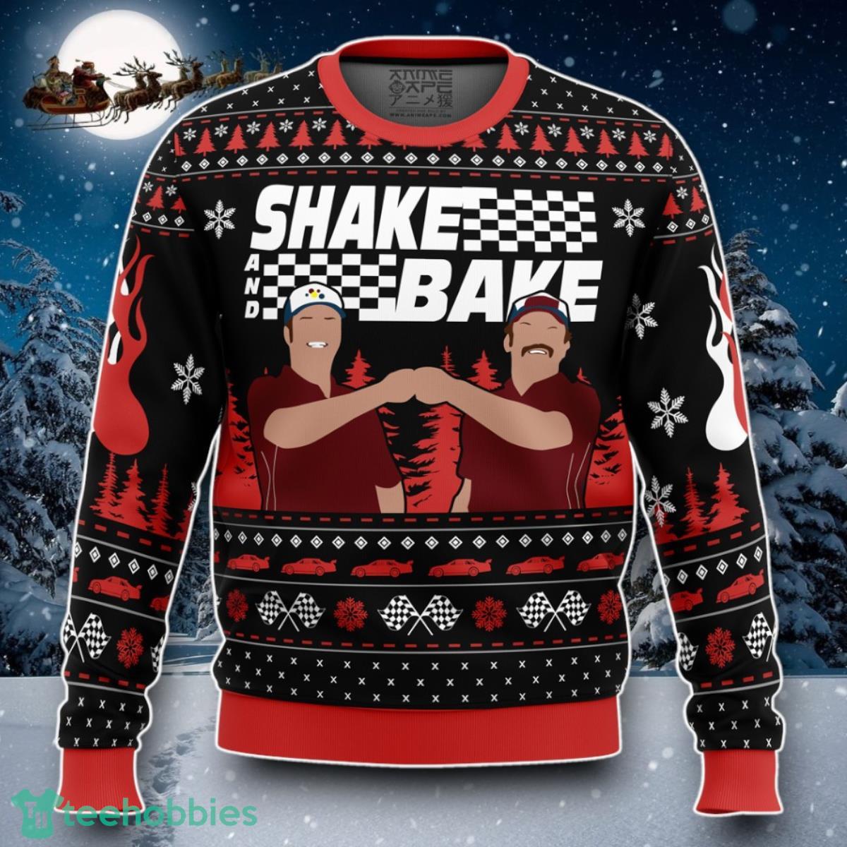 Shake And Bake Talladega Nights Ugly Christmas Sweater Special Gift