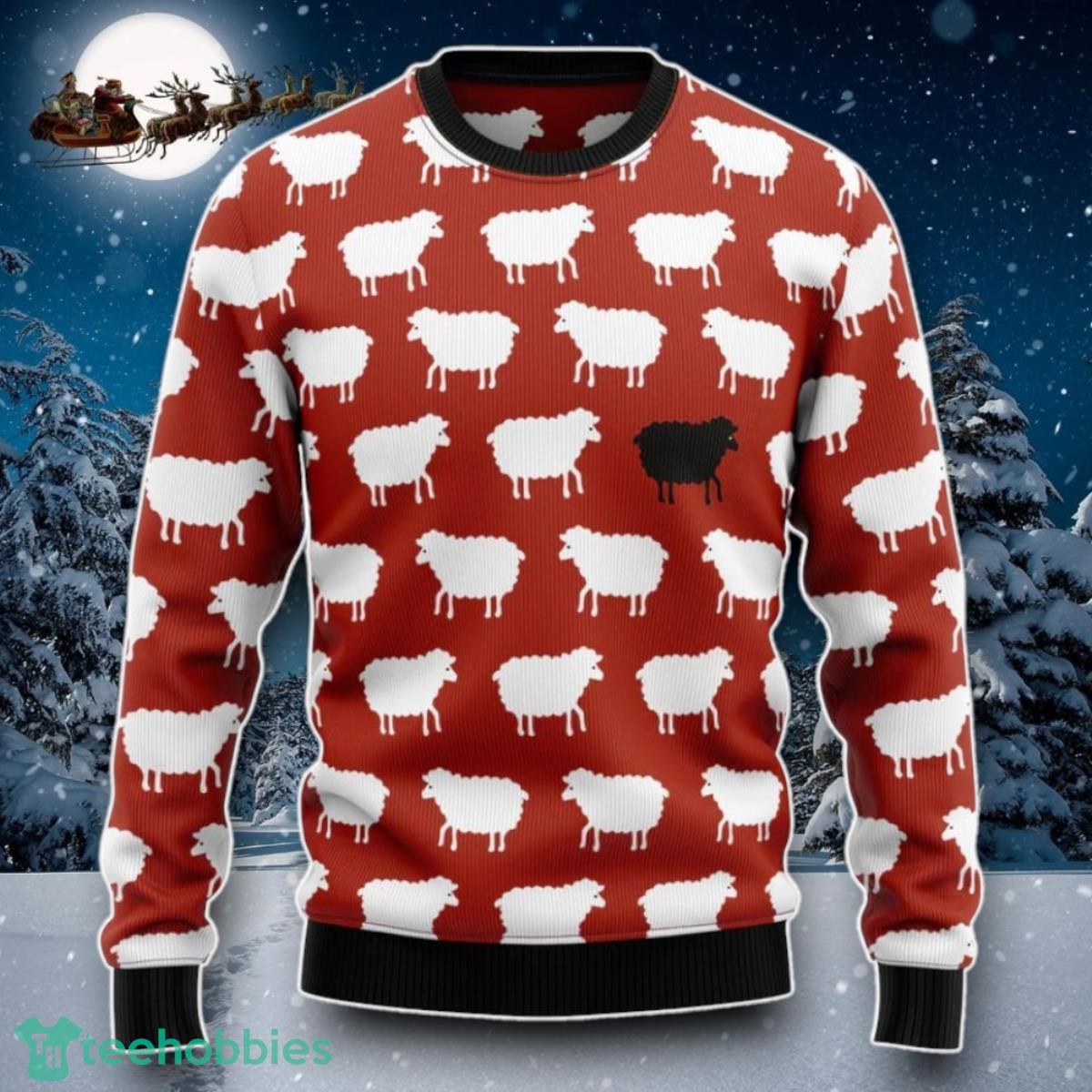 Sheep Black And White Ugly Christmas Sweater Special Gift