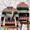 Sheep Santa Hat Christmas Lights Ugly Sweater Sheep Lover Xmas Sweater Christmas Gift