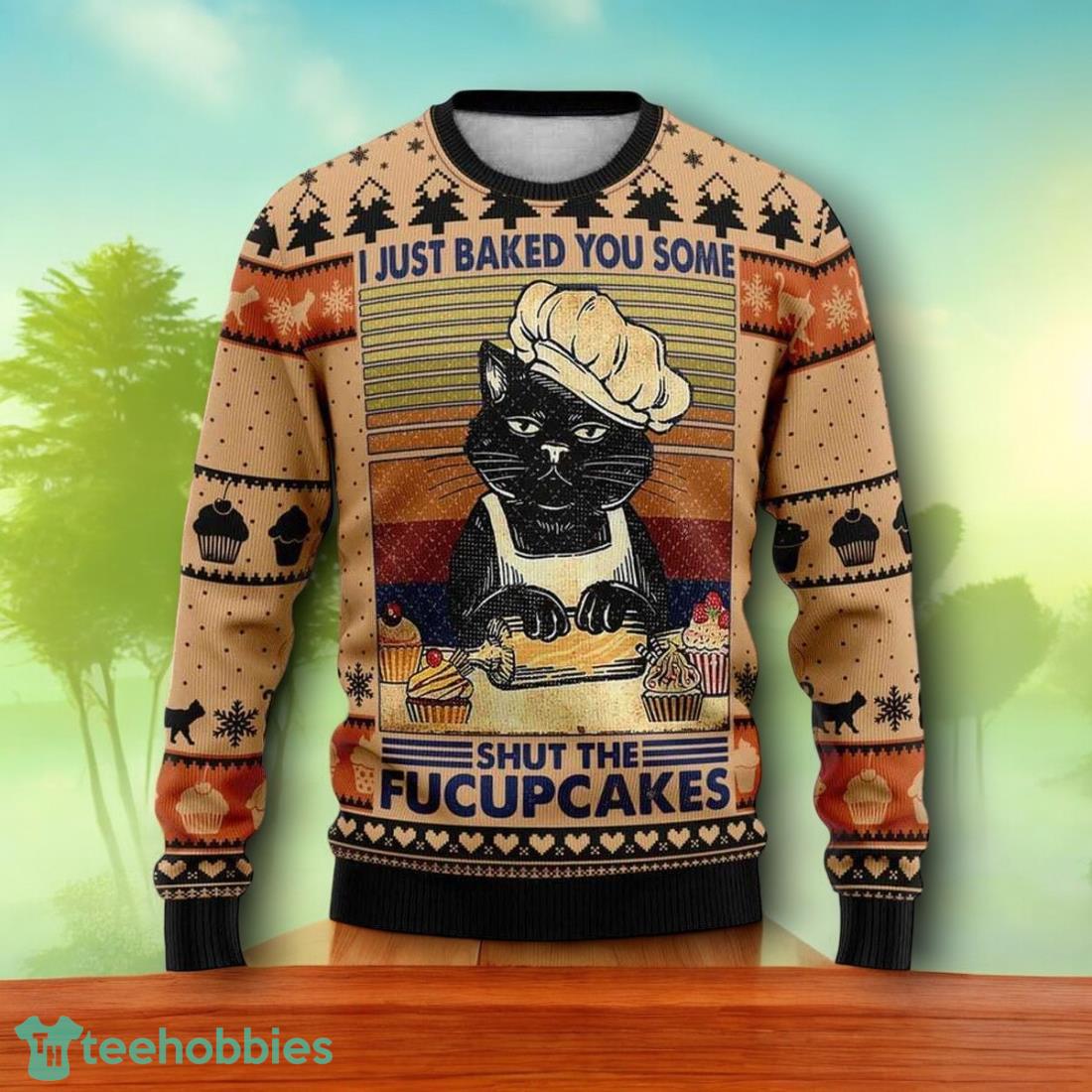 Shut The Fucupcakes Christmas Ugly Christmas Sweater For Men Women
