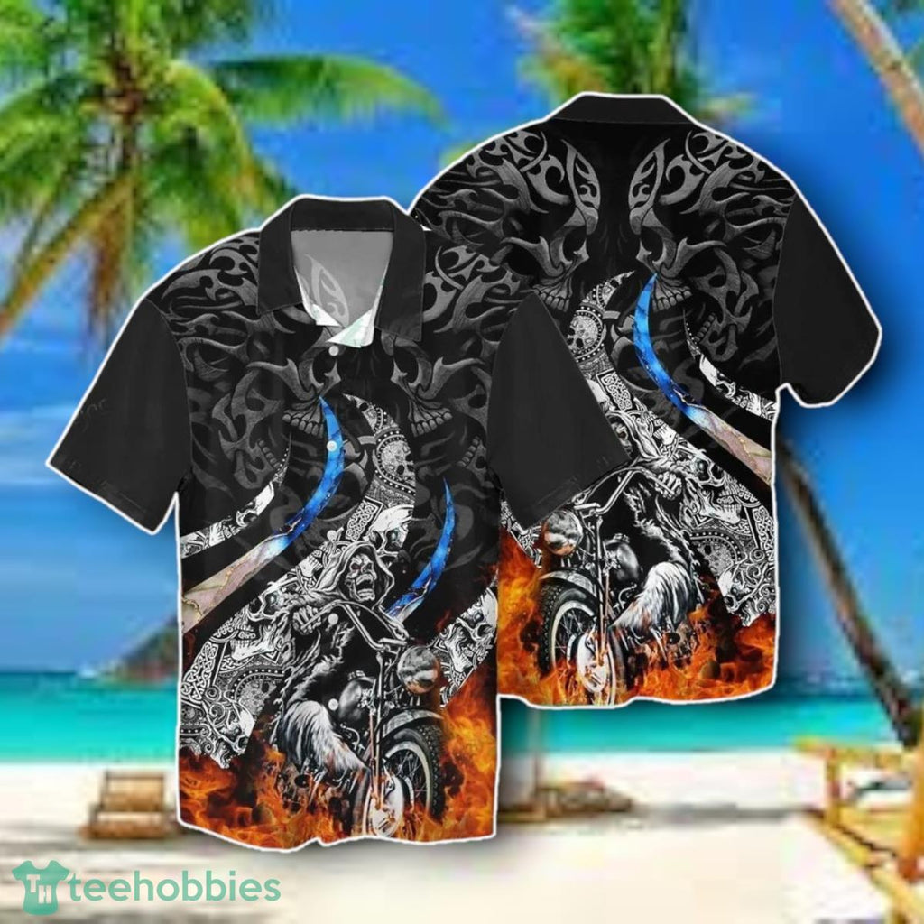 Skull Fight Aloha Hawaiian Shirt Style Gift For Men For Women