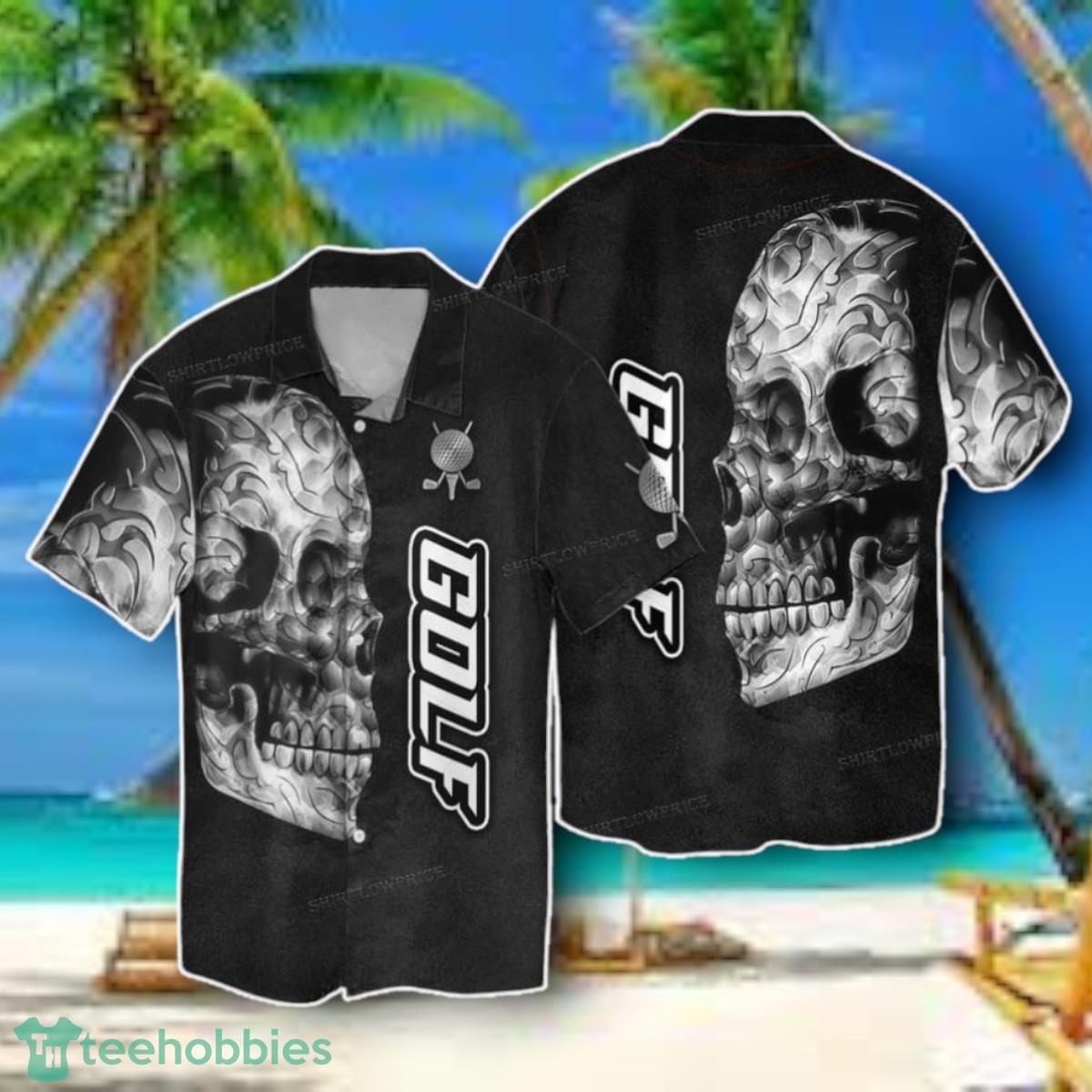 Skull Golf Hawaiian Shirt Style Gift