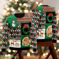 Snowman Reindeer Christmas Sweater Gingerbread Ugly Xmas Sweater