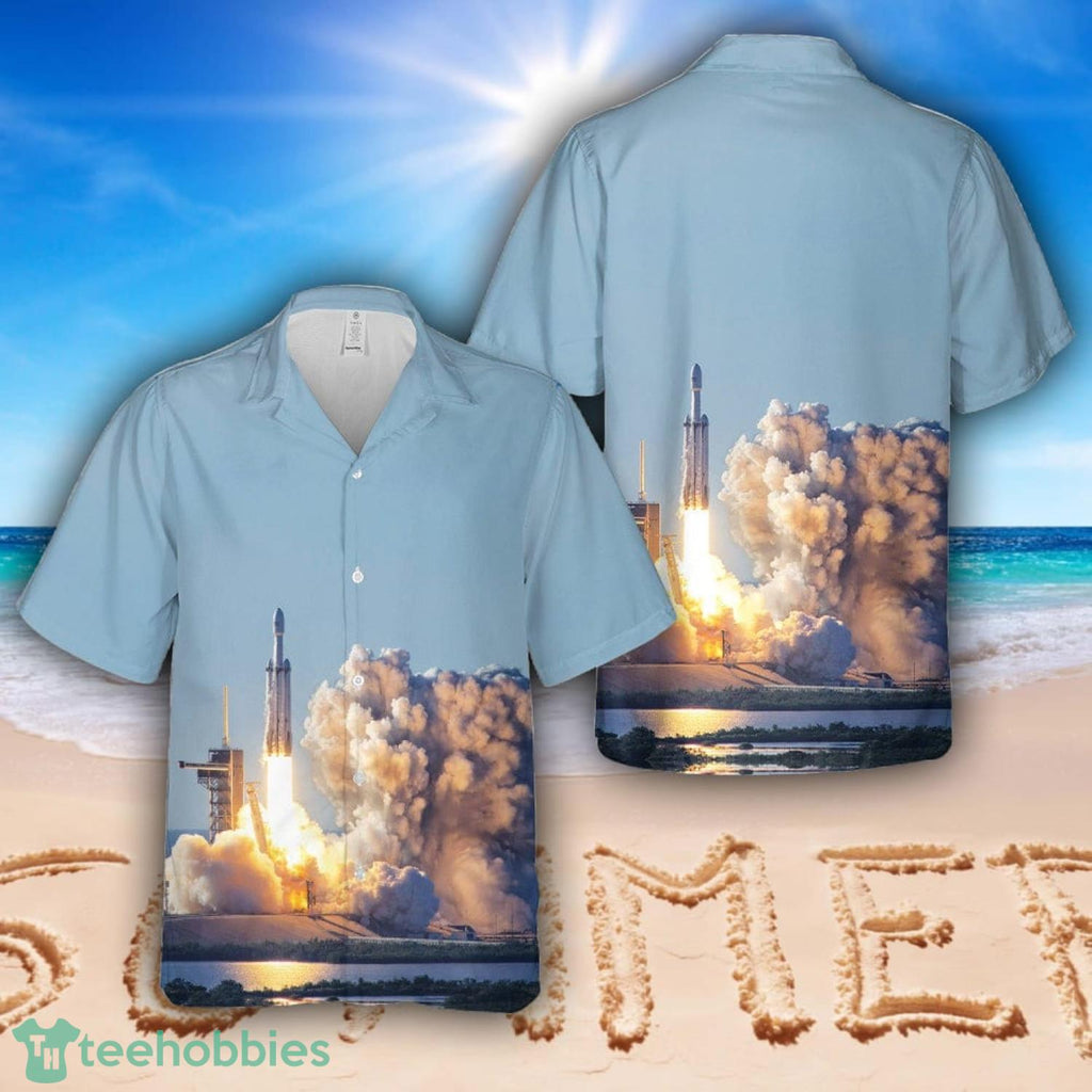 SpaceX Falcon Heavy USSF-67 Hawaiian Shirt