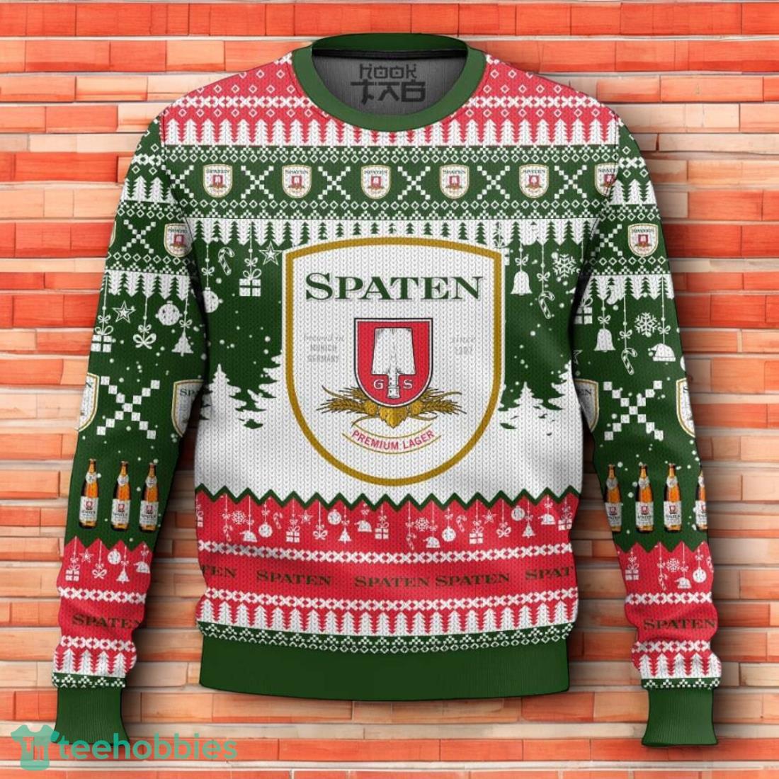 Spaten German Beer Ugly Christmas Sweater 3D Design For Men Women