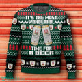 Spaten It’s The Most Wonderful Time For A Beer Ugly Christmas Sweater 3D Design For Men Women