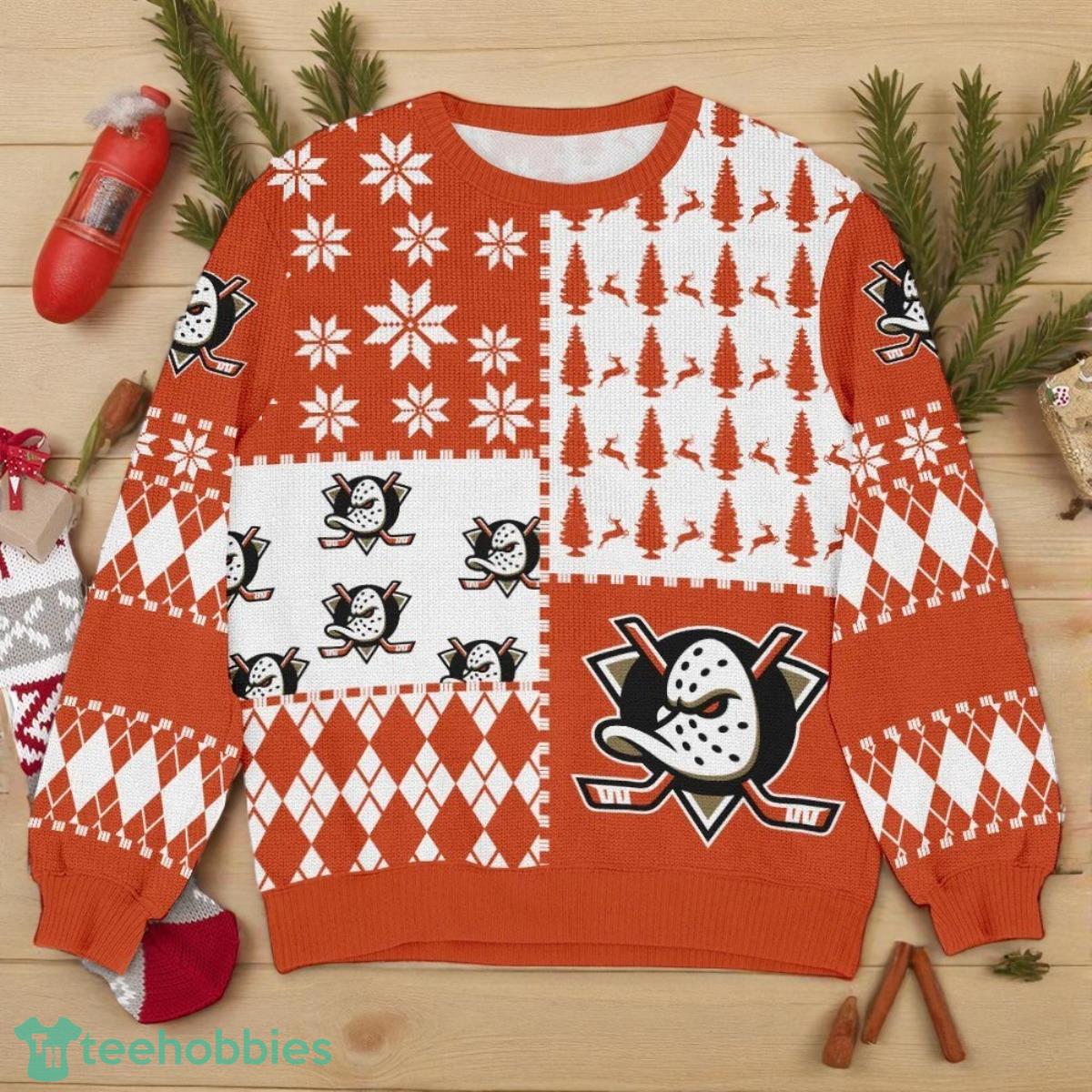 Sport Team Anaheim Ducks NHL Ugly Christmas Sweater All Over Prints Christmas 3D Sweater For Men Women