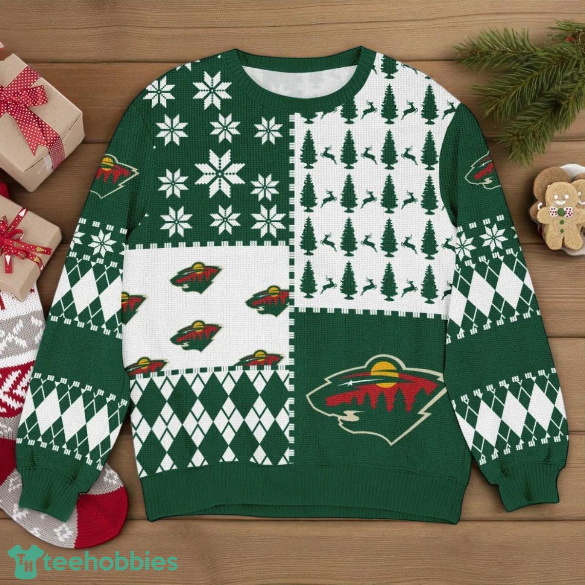 Sport Team Minnesota Wild NHL Ugly Christmas Sweater All Over Prints Christmas 3D Sweater For Men Women