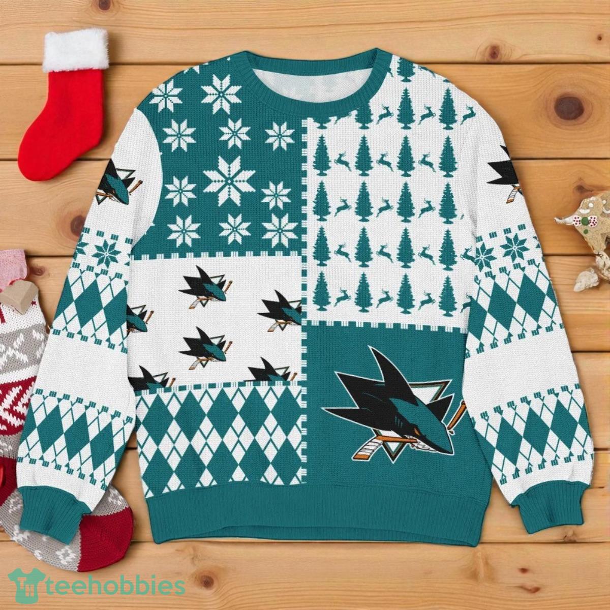 Sport Team San Jose Sharks NHL Ugly Christmas Sweater All Over Prints Christmas 3D Sweater For Men Women