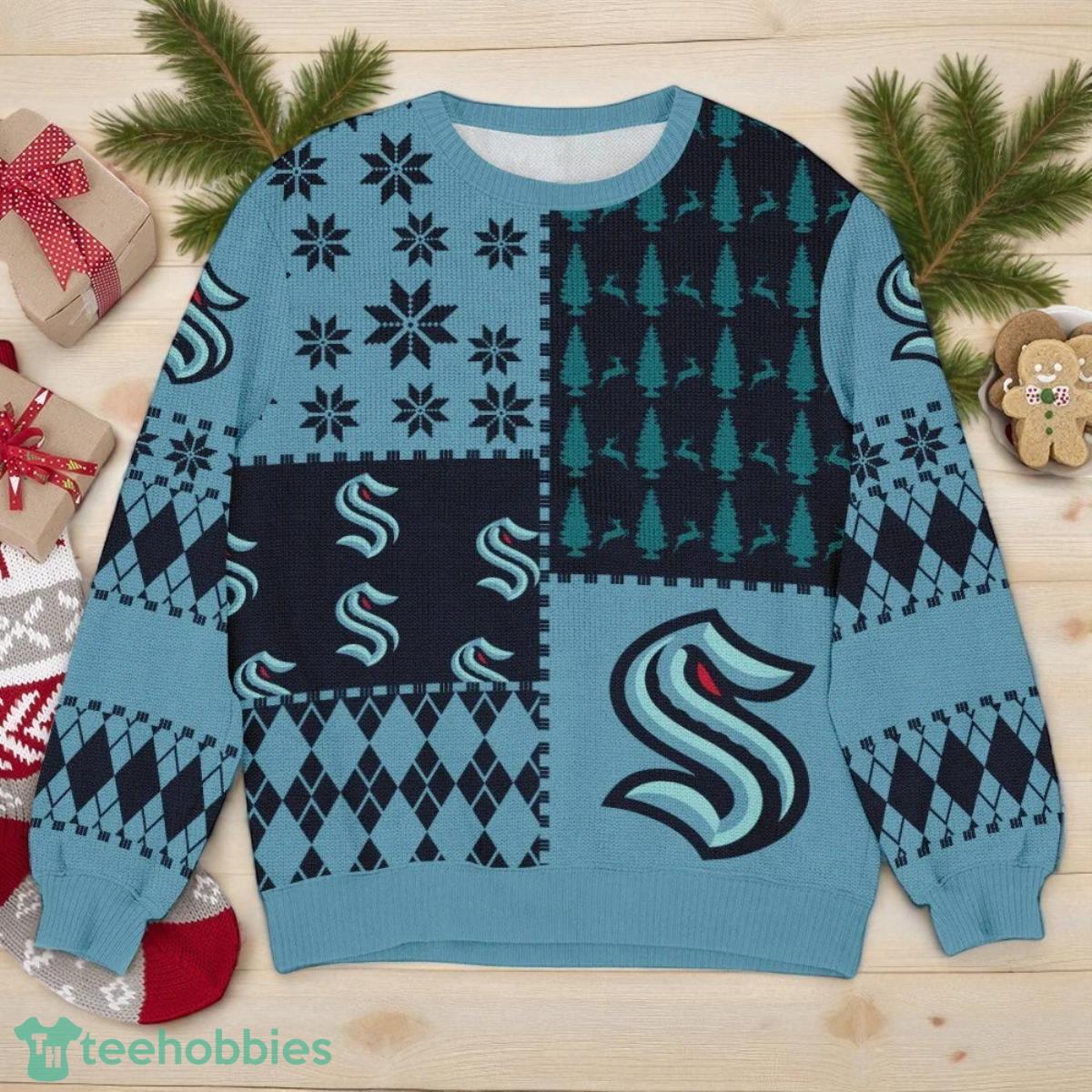 Sport Team Seattle Kraken NHL Ugly Christmas Sweater All Over Prints Christmas 3D Sweater For Men Women