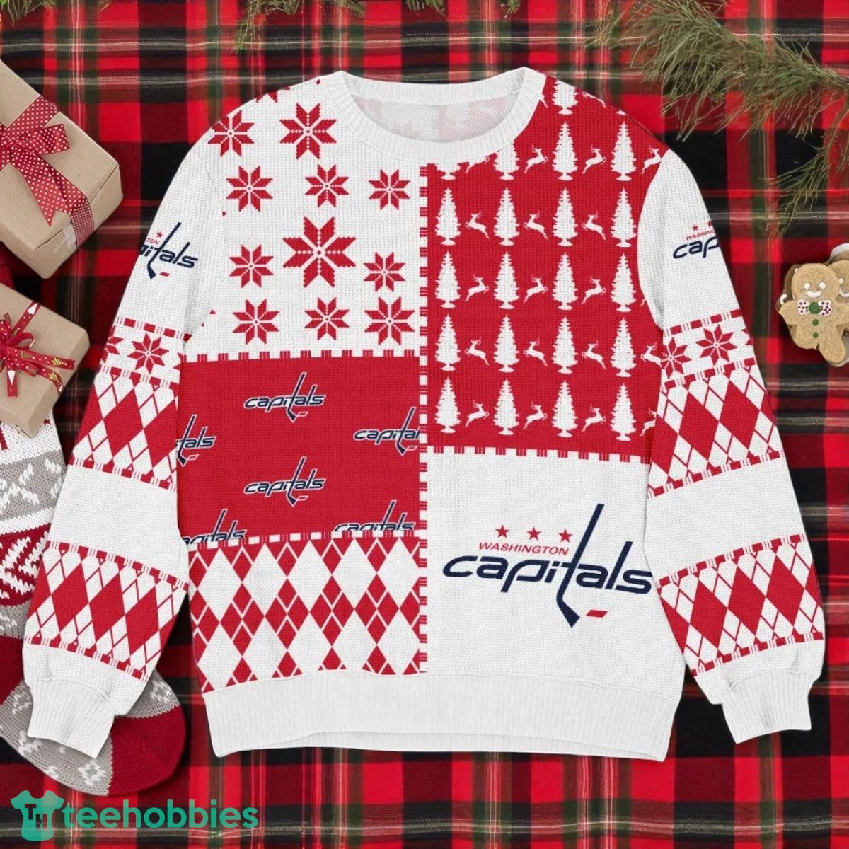 Sport Team Washington Capitals NHL Ugly Christmas Sweater All Over Prints Christmas 3D Sweater For Men Women