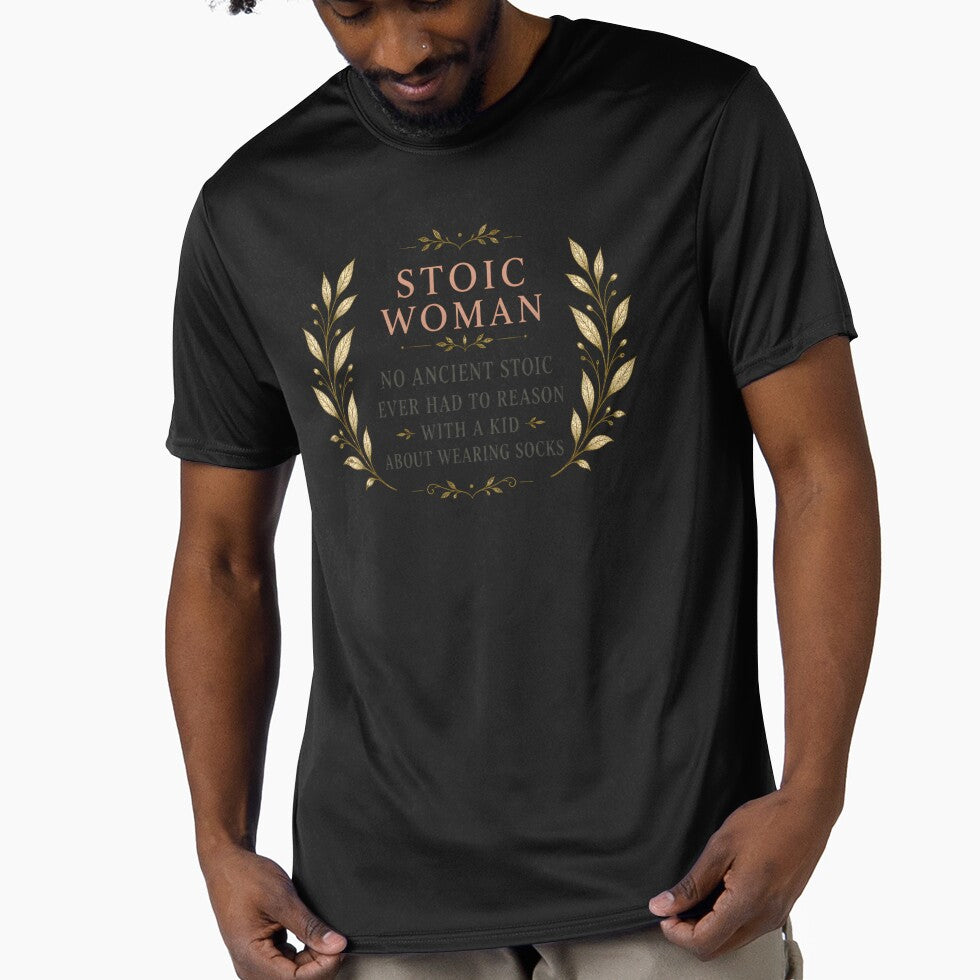 Stoic Woman Ancient Stoic Mom Humor Botanical Quote by PixelBlob